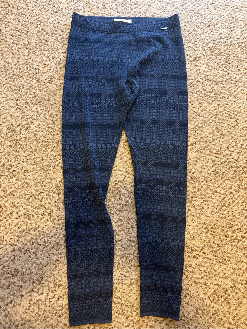 NWOTAbercrombie & Fitch Leggings Womens M Blue The A&F High Rise Geometric Print